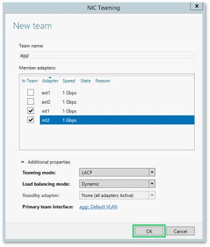 Set the name of a team to aggi